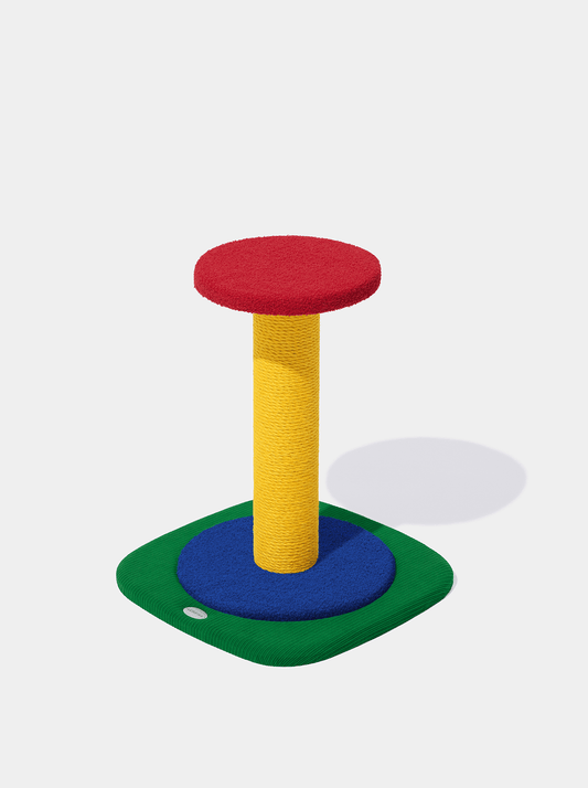 PRISM Cat Scratching Post - Simple Post — styled in a home setting