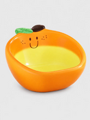 Sunny Orange Ceramic Pet Bowl