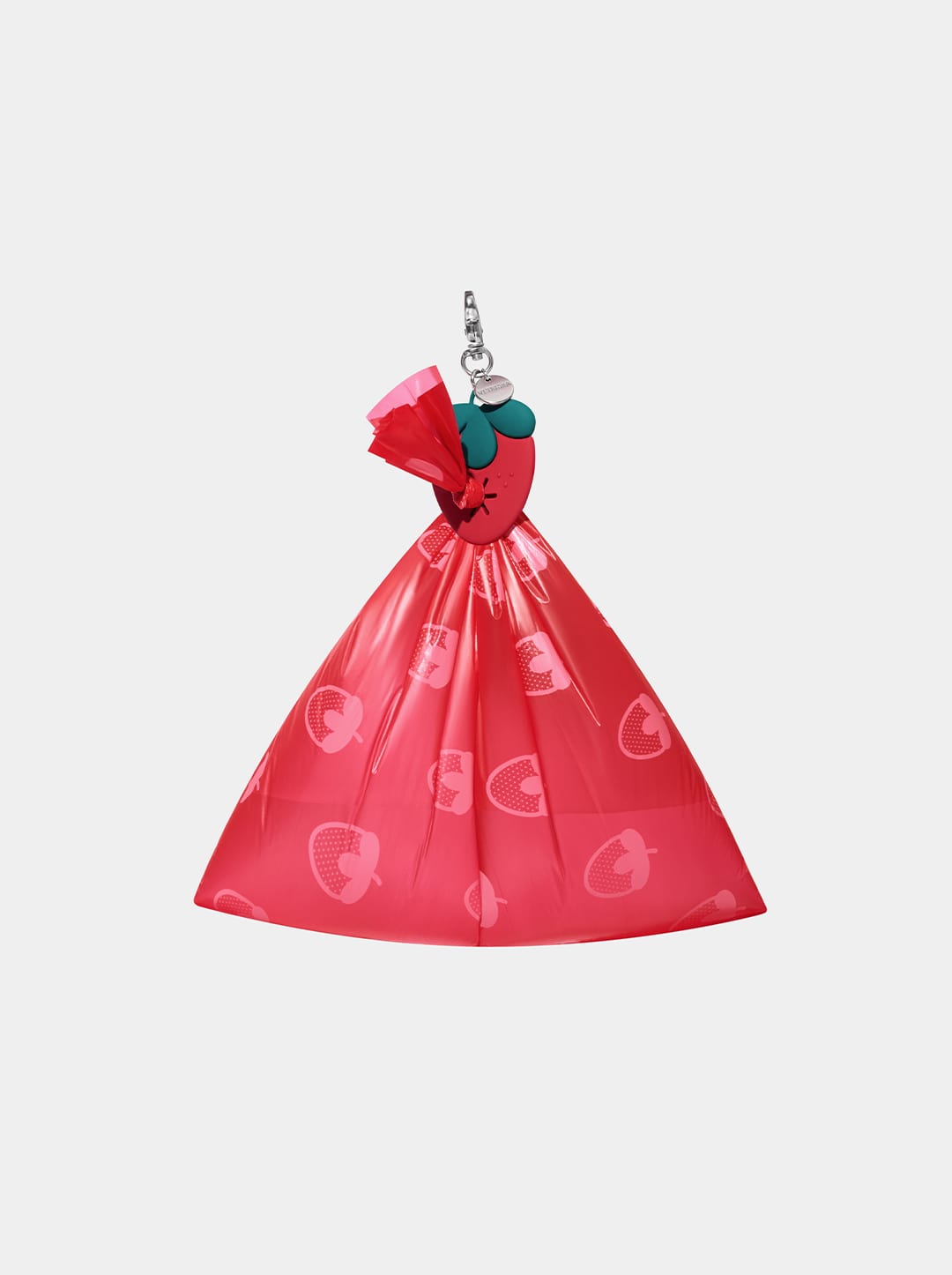 AURA Hands-Free Poop Bag Clip — BERRY — detail shot