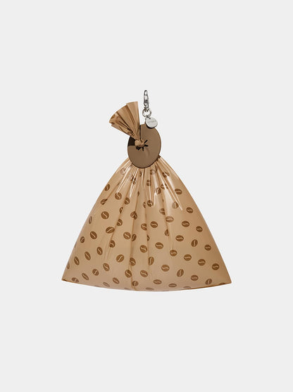 AURA Hands-Free Poop Bag Clip — MOCHA — detail shot