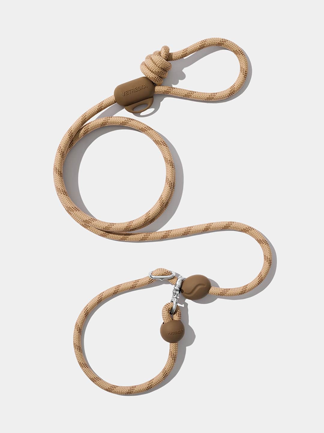 AURA Hands-Free Rope Leash - MOCHA — main product photo