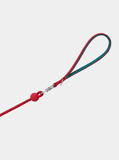 AURA Lite Rope Leash - BERRY — detail shot