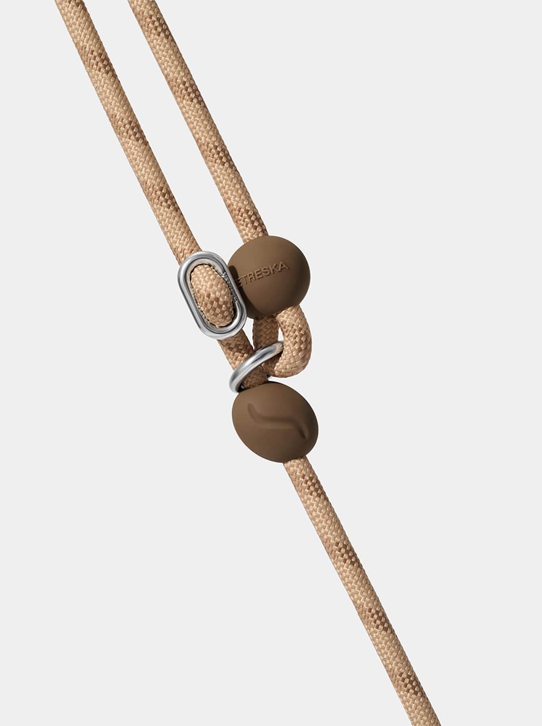 AURA Lite Rope Leash - MOCHA — close-up detail