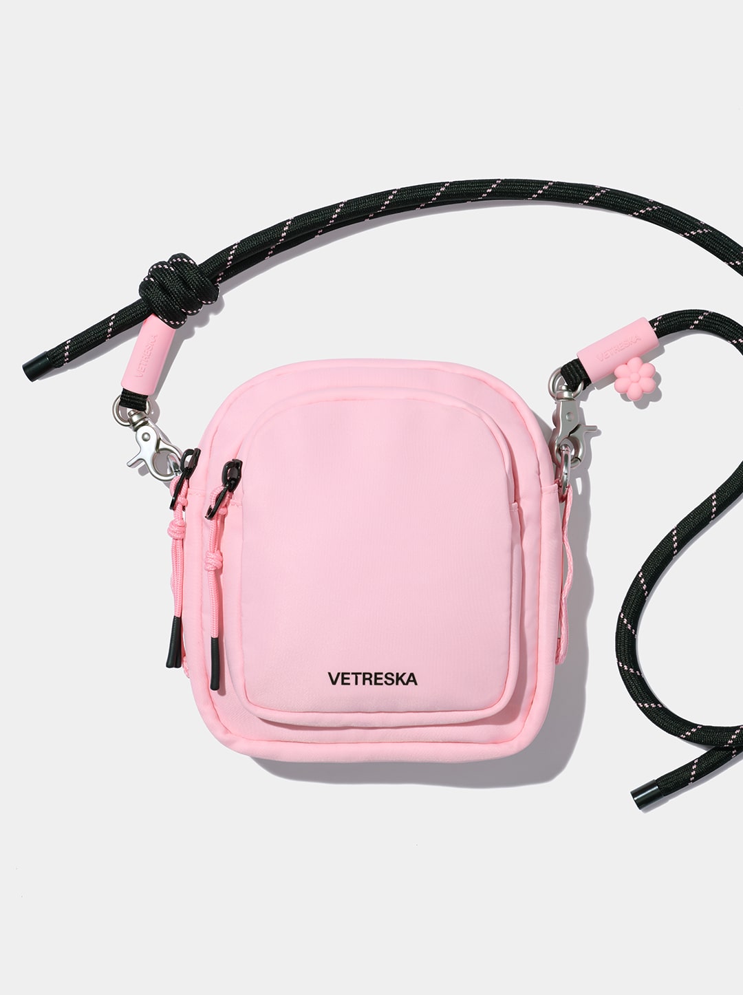 AURA MEADOW Mini Ware — Pink Black Flecks — scale reference