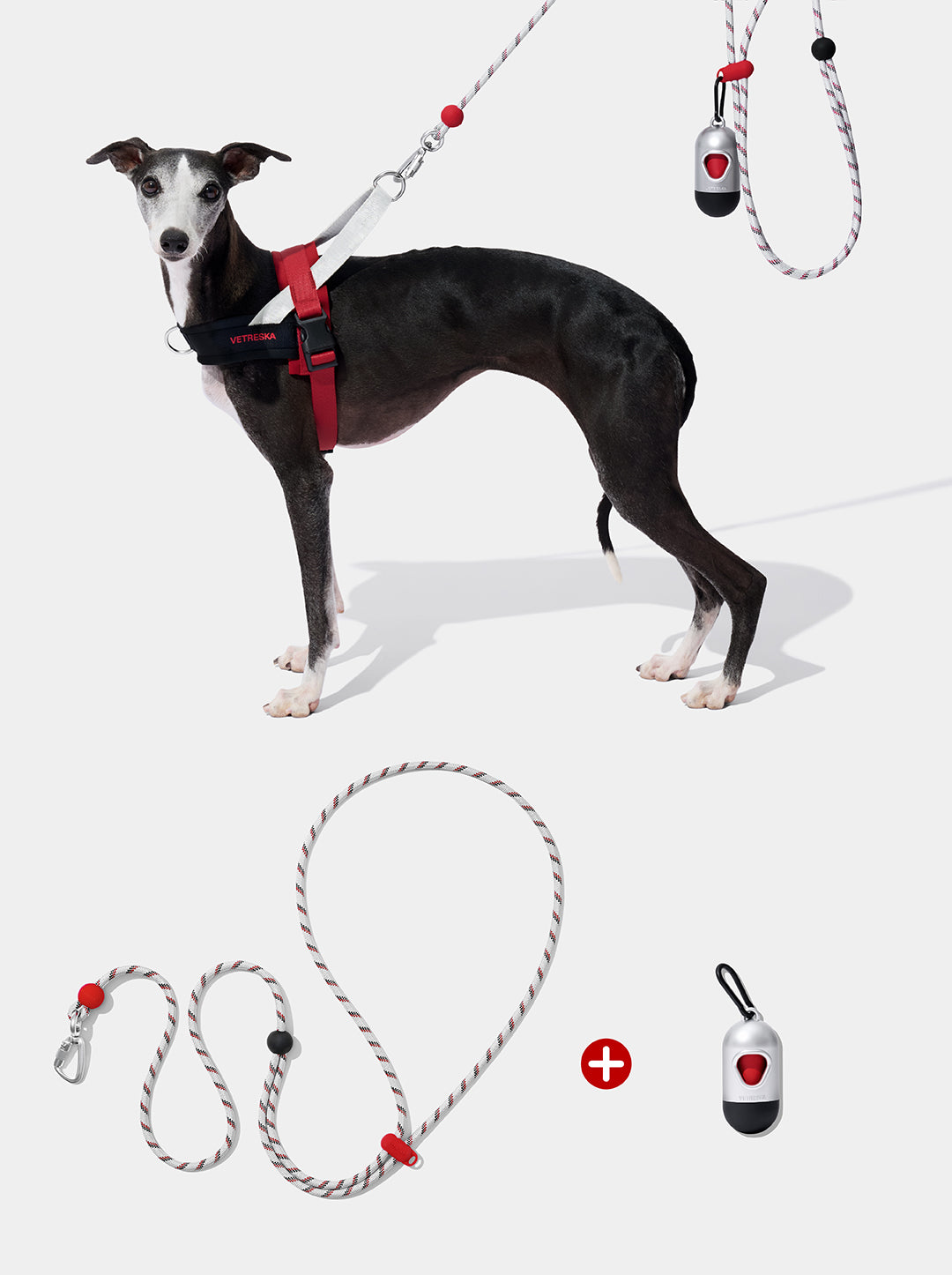 AURA Premium Classic Rope Leash Walk Kit - ORBIT — styled in a home setting