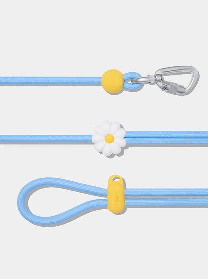 AURA Premium Classic Rope Leash Walk Kit - PETAL — in use