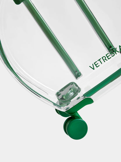 Bubble Pet Carrier — Green — detail shot