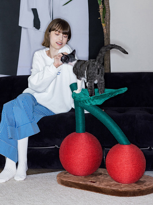 CERISE Cat Tree — styled in a home setting