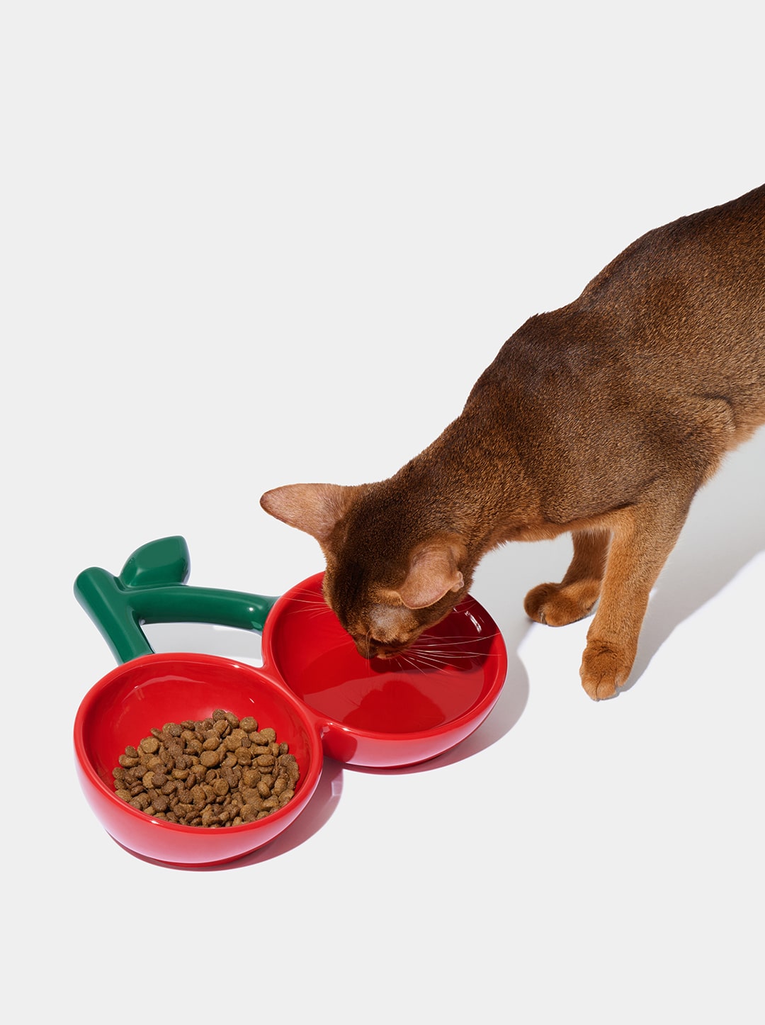 CERISE Ceramic Pet Bowl — Bowls — detail shot