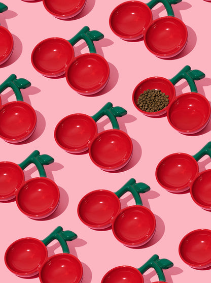 CERISE Ceramic Pet Bowl — Bowls — close-up detail