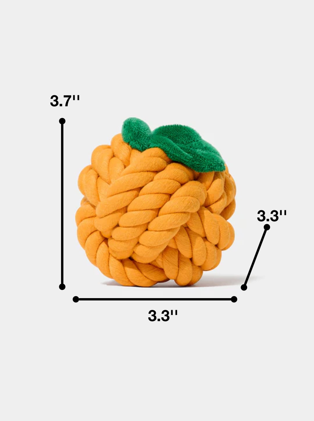 CITRUS Knot Rope Toy — scale reference