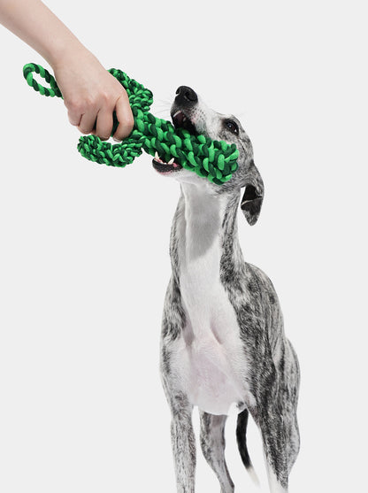 HAVEN DUNE Knot Rope Toy — in use