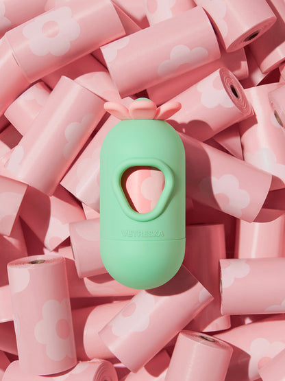 MEADOW Poop Bags & Dispenser Set — in use