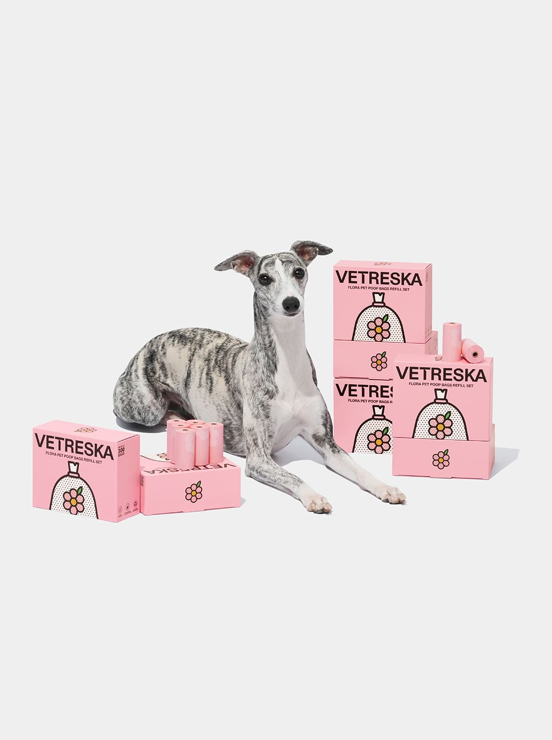 MEADOW Poop Bags — styled in a home setting