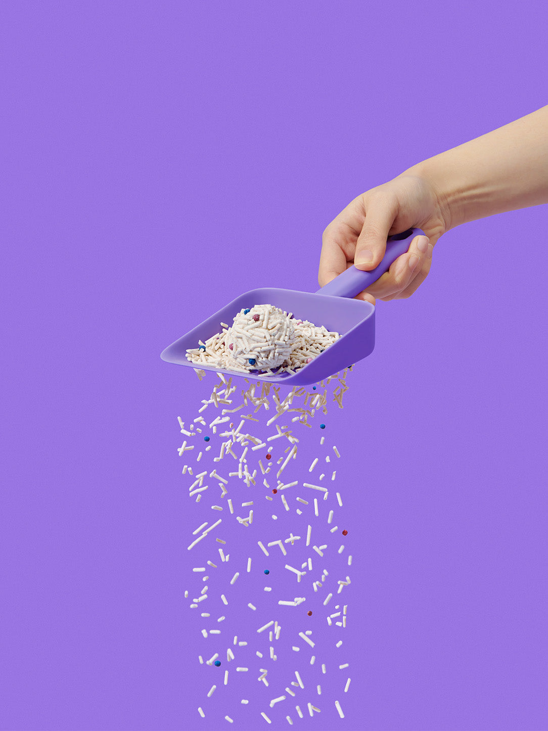 Original Deodorant Tofu Cat Litter — in use