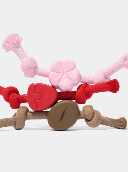 Playful Charm Knot Rope Toy — BERRY — additional view 2