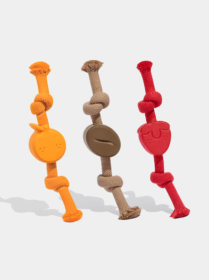 Playful Charm Knot Rope Toy — CITRUS — packaging view