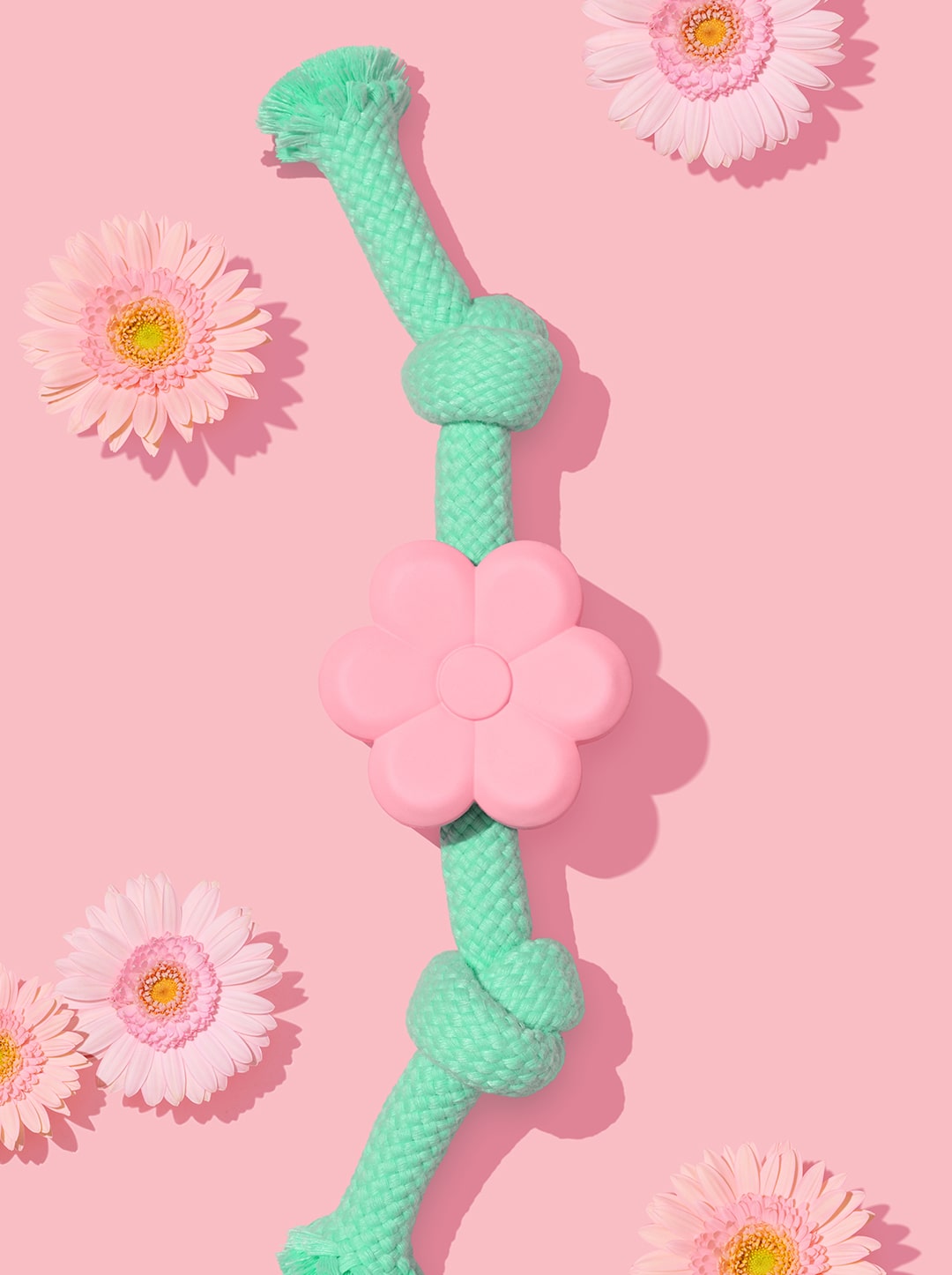 Playful Charm Knot Rope Toy — MEADOW — alternative angle