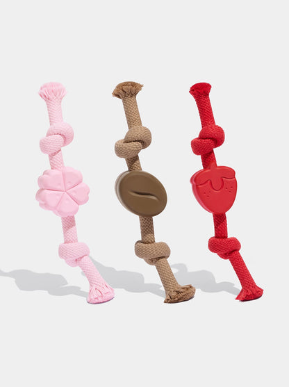Playful Charm Knot Rope Toy — MOCHA — additional view 1