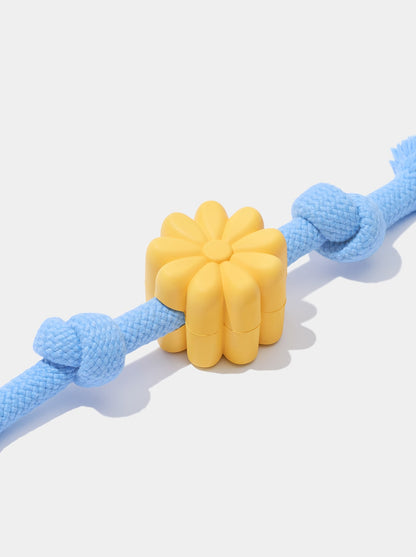 Playful Charm Knot Rope Toy — PETAL — detail shot