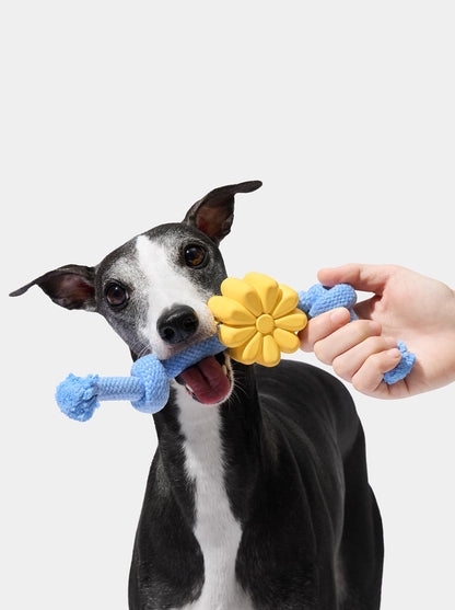 Playful Charm Knot Rope Toy — PETAL — alternative angle