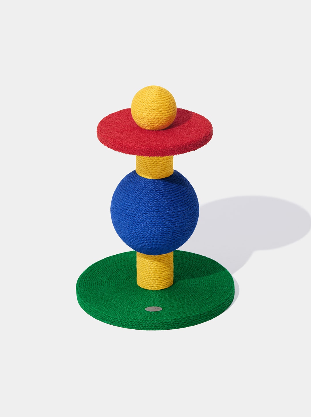 PRISM Cat Scratching Post - Playful Ball — styled in a home setting