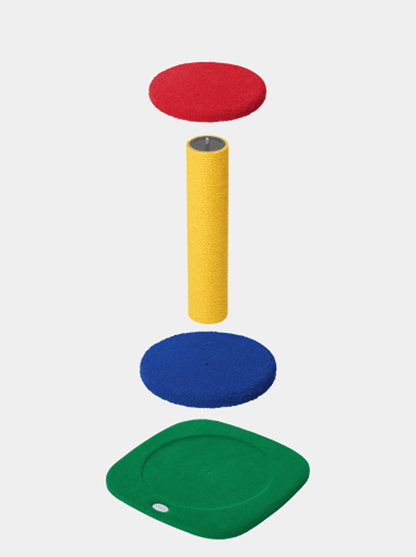PRISM Cat Scratching Post - Simple Post — detail shot