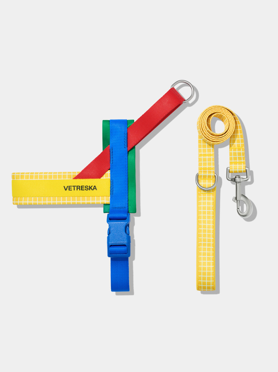 PRISM Pet Harness & Leash Set — Yellow — alternative angle