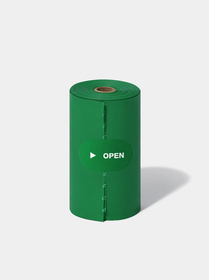 PRISM Pet Poop Bags - Green — close-up detail