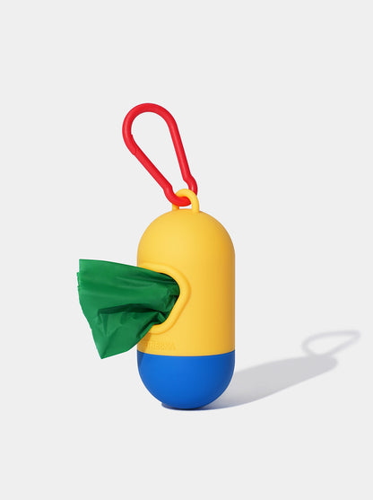 PRISM Poop Bags & Dispenser Set - Yellow — detail shot