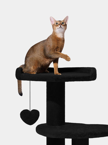 PURR NOIR Cat Climber - Four Platforms — close-up detail