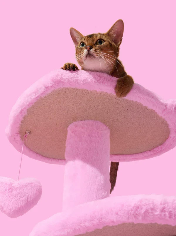PURR ROSE Cat Climber - Four Platforms — detail shot