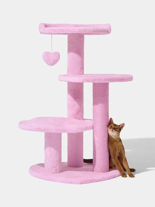 PURR ROSE Cat Climber - Four Platforms — main product photo