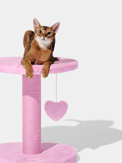 PURR ROSE Cat Climber - Two Platforms — packaging view