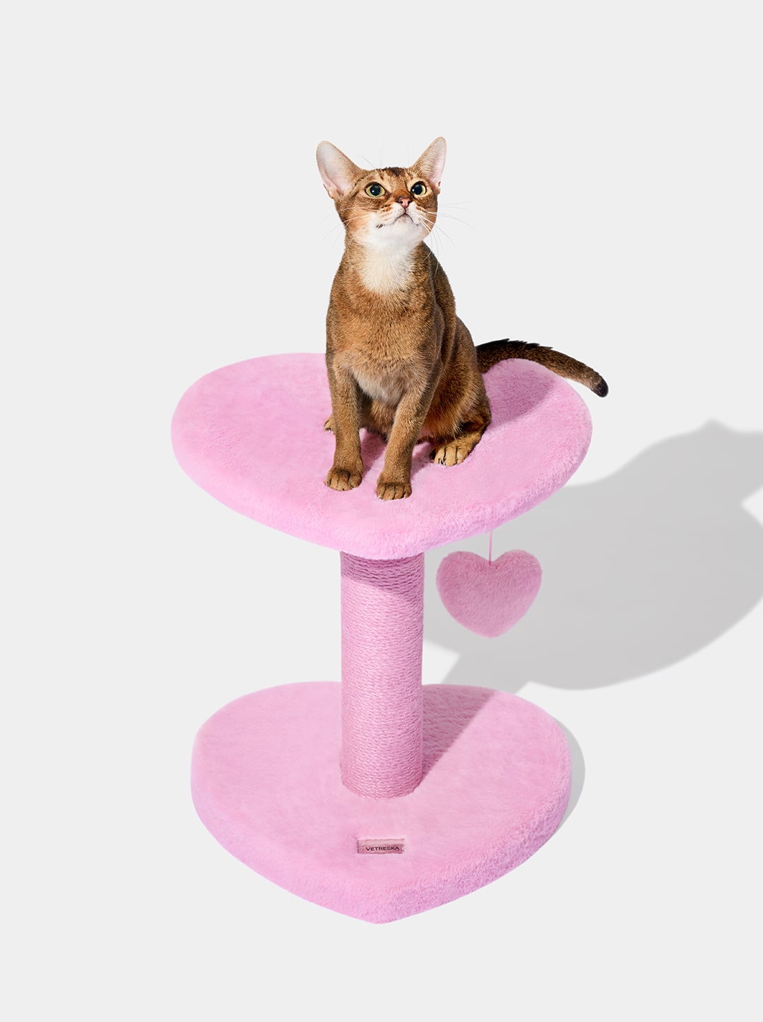 PURR ROSE Cat Climber - Two Platforms — alternative angle