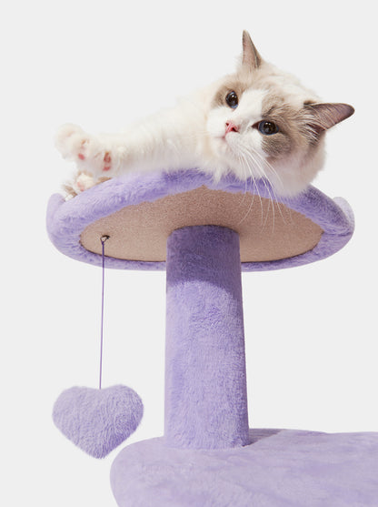 PURR VIOLET Cat Climber - Four Platforms — detail shot