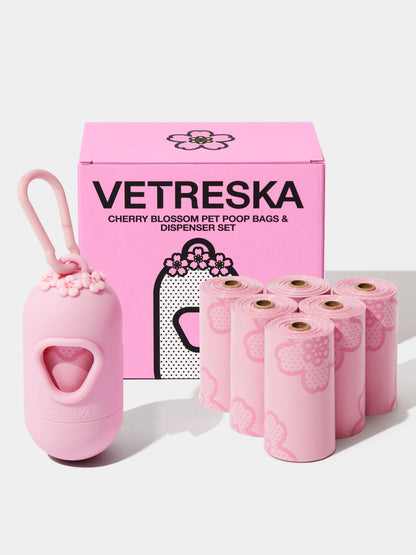 SAKURA Poop Bags & Dispenser Set — main product photo