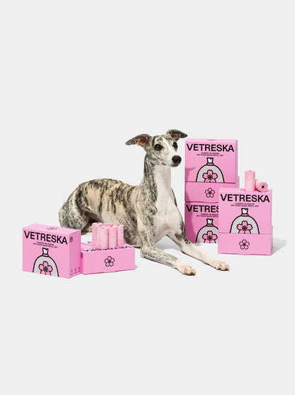 SAKURA Poop Bags — styled in a home setting