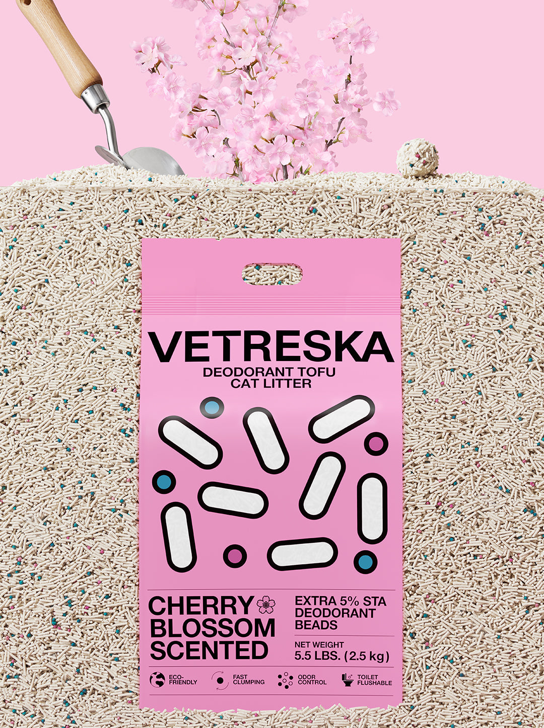 SAKURA Scented Tofu Cat Litter — alternative angle