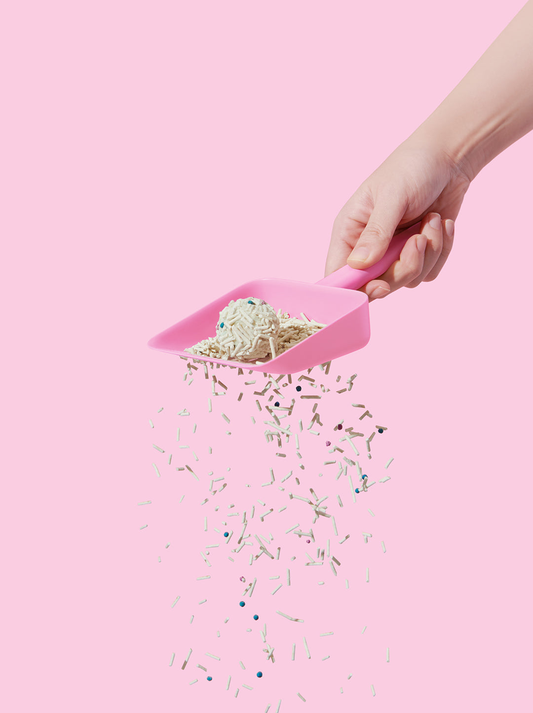 SAKURA Scented Tofu Cat Litter — in use