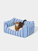 VELVET Pet Sofa - Azure & Stripes (2) — main product photo