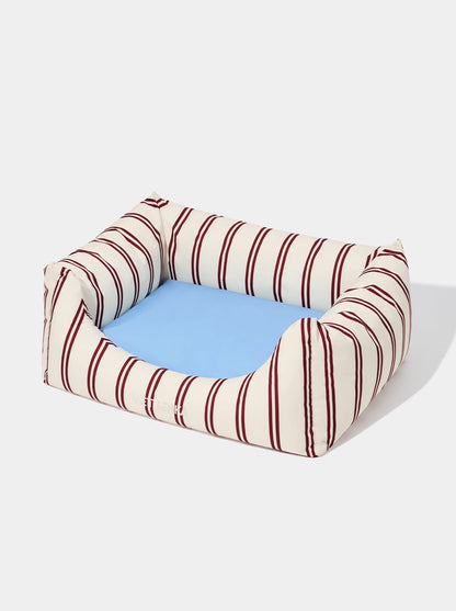 VELVET Pet Sofa - Cream & Stripes (2) — close-up detail