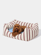 VELVET Pet Sofa - Cream & Stripes — main product photo