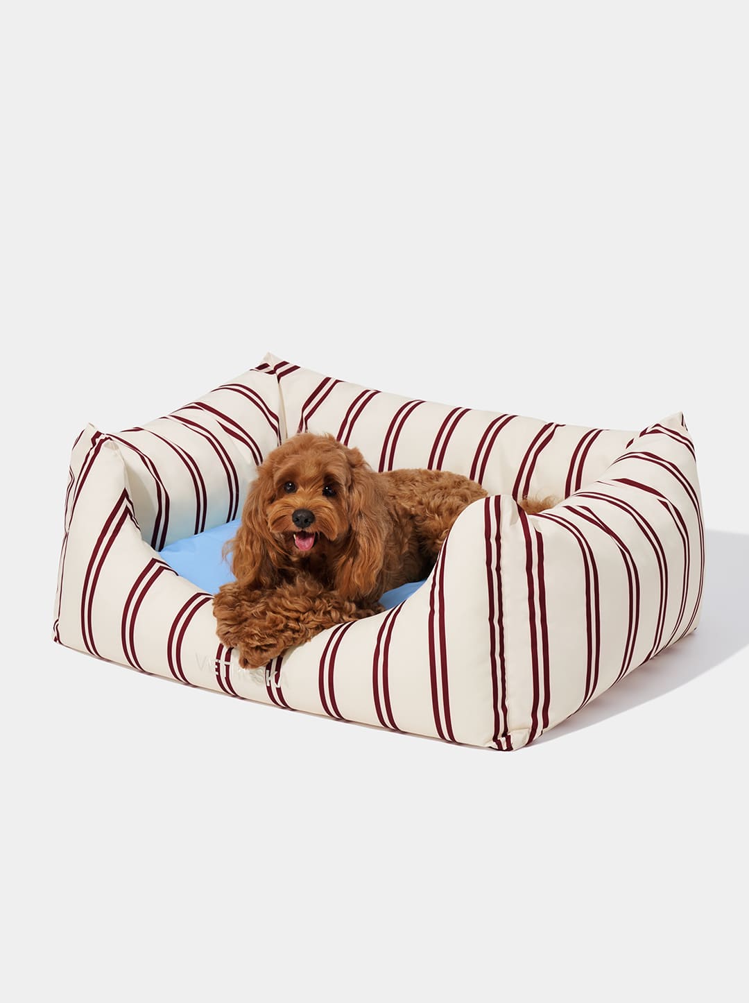 VELVET Pet Sofa - Cream & Stripes — main product photo
